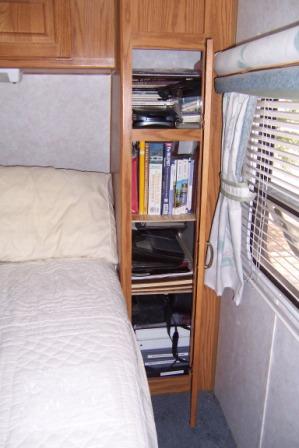An RV Closet Remodel makes a too narrow cabinet useful