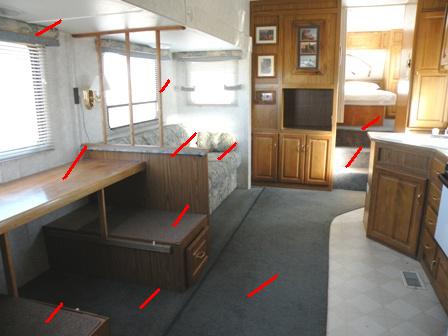 RV Remodeling Demolition is the first step in an RV Remodel