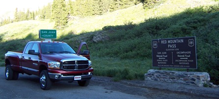 Dodge Cummins on Red Mountain Pass