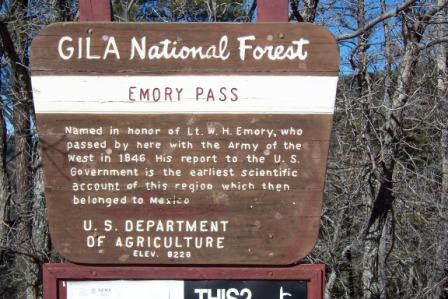 Emory Pass Sign