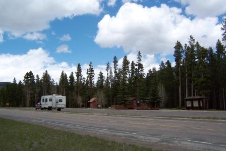 Building lunch waiting on the Forest Service