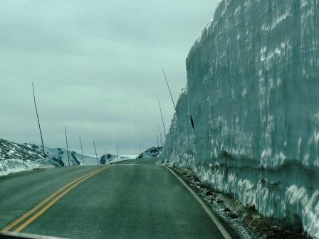 Wall of Snow in Rocky Mountain National Park