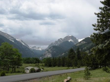 Up the Valley that Fall River Road Follows in Rocky Mountain National Park