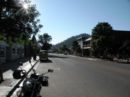 Estes Park in the early morning sun