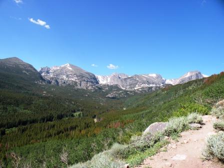 along the Bierstadt Lake Trail in Rocky Mountain National Park