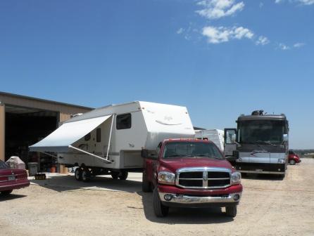 The Eagles Carefree Awning ready to be repaired