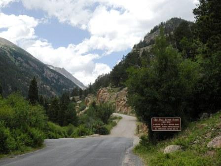 End of Pavement on Fall River Road