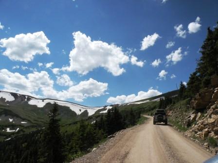 Nearing the top on Fall River Road