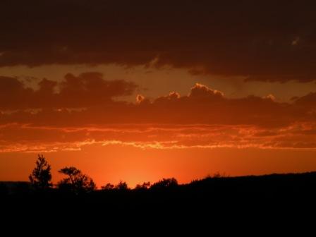 Sunset over Flaming Gorge National Recreation Area