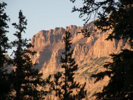 High Peaks in the Uintas at Sunset