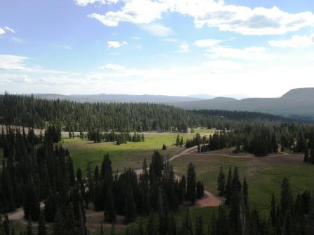 View from Bald Mountain Pass in the Uinta Mountains