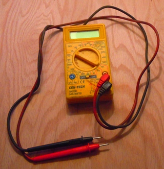 multimeter for wiring in an RV