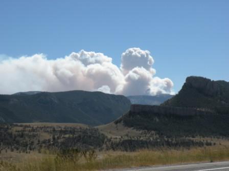 Gunbarrel fire in Wyoming