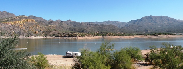 RV Boondocking on Bartlett Reservoir