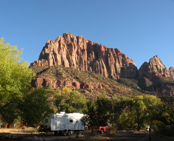 Watchman Campground in Zion National Park
