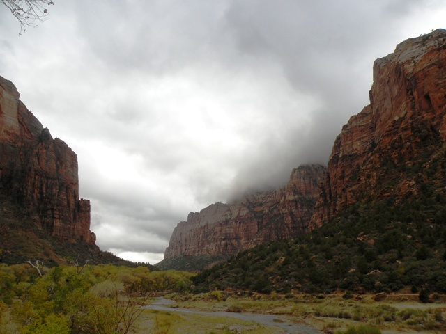 Stormy weather in Zion