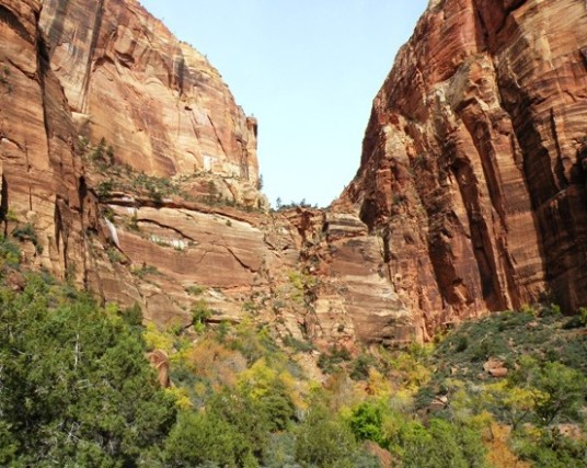 First climb up to Angels Landing