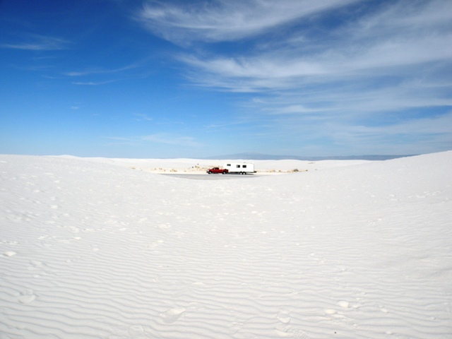 lost in the white sands