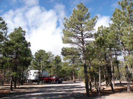 Manzano Mtns state park camp