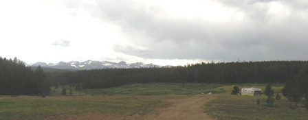 RV Boondocking camp west of Red Feather Lakes Colorado