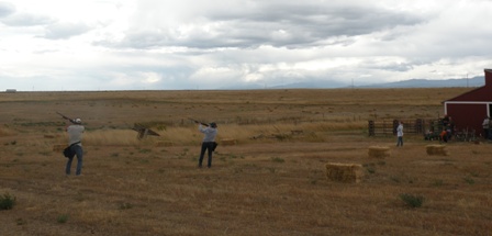 busting clays at 30 mph