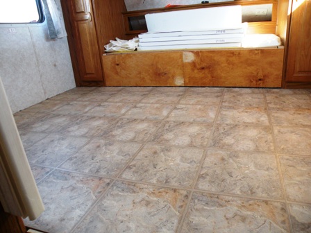 Allure flooring in a Fifth Wheel RV