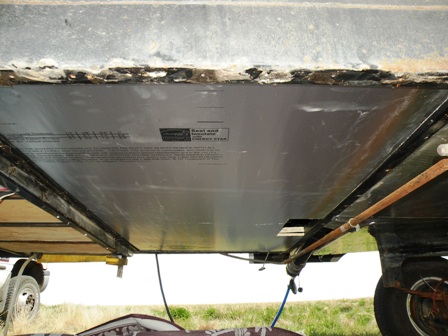 RV Belly insulation replacement