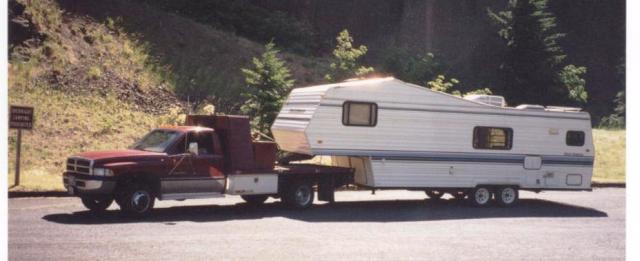 Dodge with Custom Motorcycle Carrier Bed