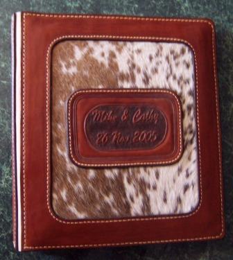 Custom Tooled Wedding Album