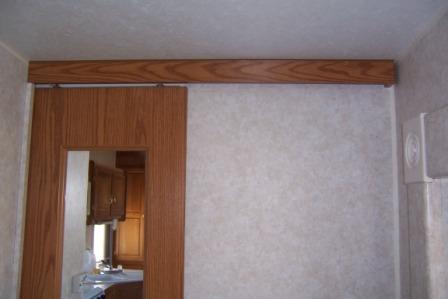 RV sliding door track