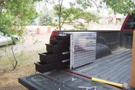 five drawers of tool box