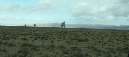 string of VLA antennae installations