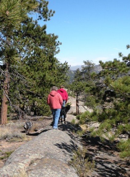 A rocky ridge in Red Feather