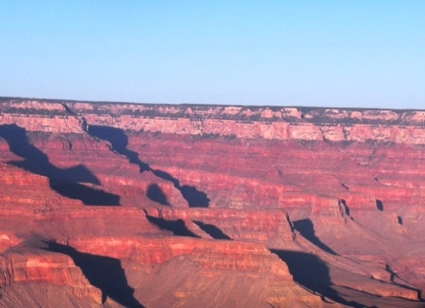 Looking over at the North Rim of the Grand Canyon