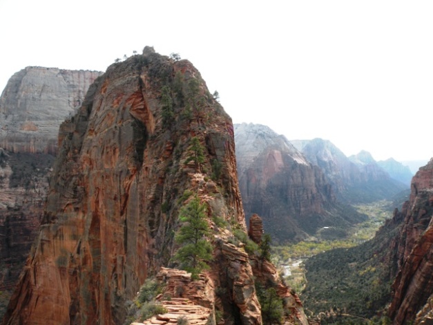 The last climb up to Angels Landing in Zion