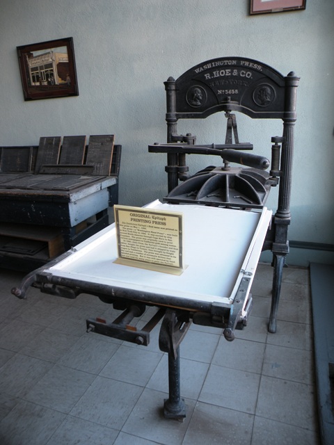 Tombstone Epitaph Printing Press
