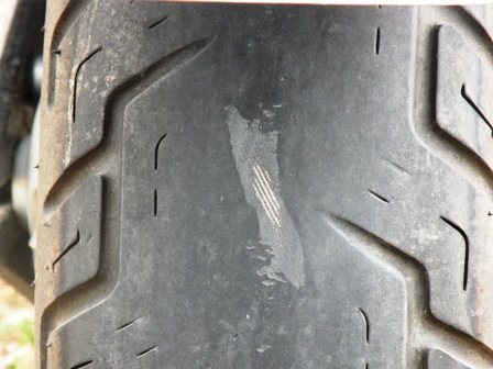 Bad Motorcycle Tire