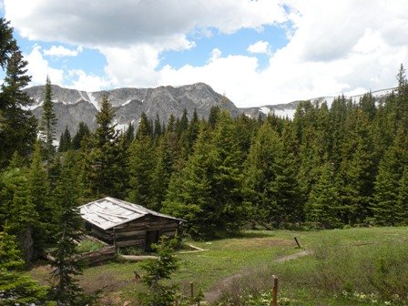 Miners Cabin in the Snowy Range of Wyoming