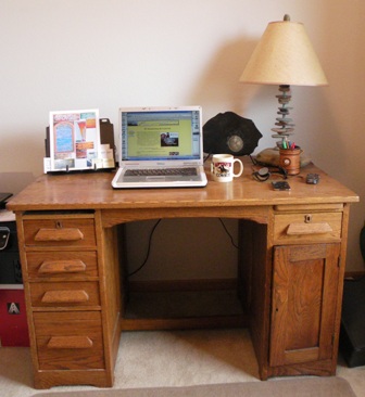 antique desk to be used in our RV Remodel