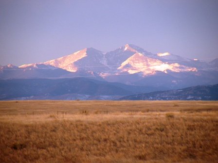 Sunrise along the front range