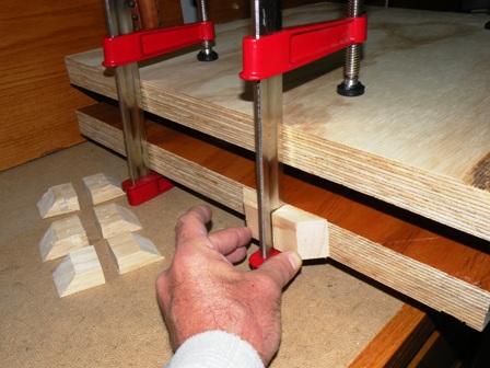 book press bar clamp stabilizer blocks