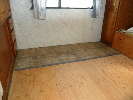 An RV Flooring Replacement using Allure by Traffic Master