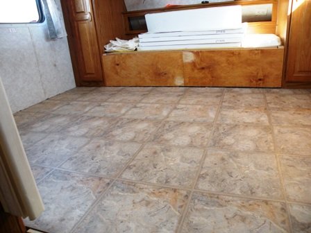 Allure flooring in a Fifth Wheel RV