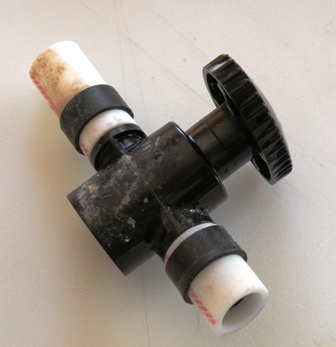 Cracked RV water valve