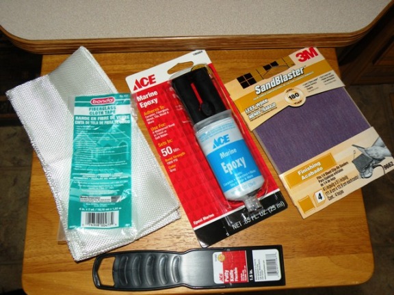 RV tank repair materials