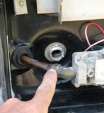 RV gas line disconnect