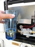 Gas leak test fluid