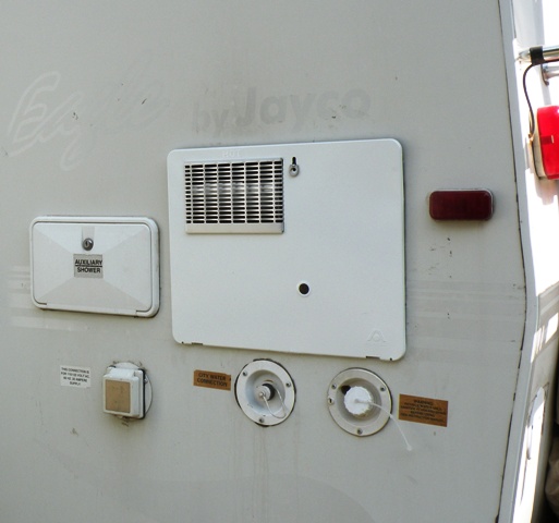 Atwood RV water heater Installed