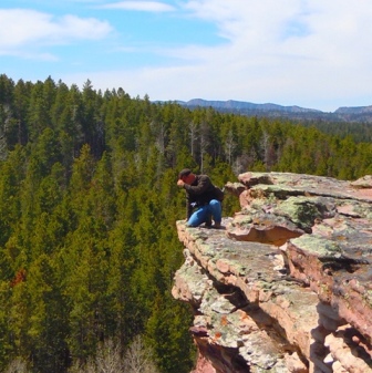 a canyon rim near Flaming Gorge