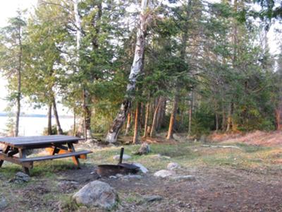 lake shore campsite